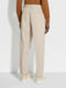 Light Beige Cotton and Wool Pants Product detail photo #5