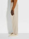 Light Beige Cotton and Wool Pants Product detail photo #3