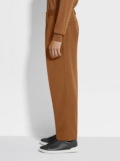 Dark Foliage Cotton and Wool Pants SS25 29999424 | Zegna HK Dark Foliage Cotton and Wool Pants SS25 29999424 | Zegna HK