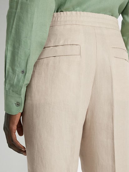Light Beige Oasi Lino Pants SS25 30356742 | Zegna US Light Beige Oasi Lino Pants SS25 30356742 | Zegna US
