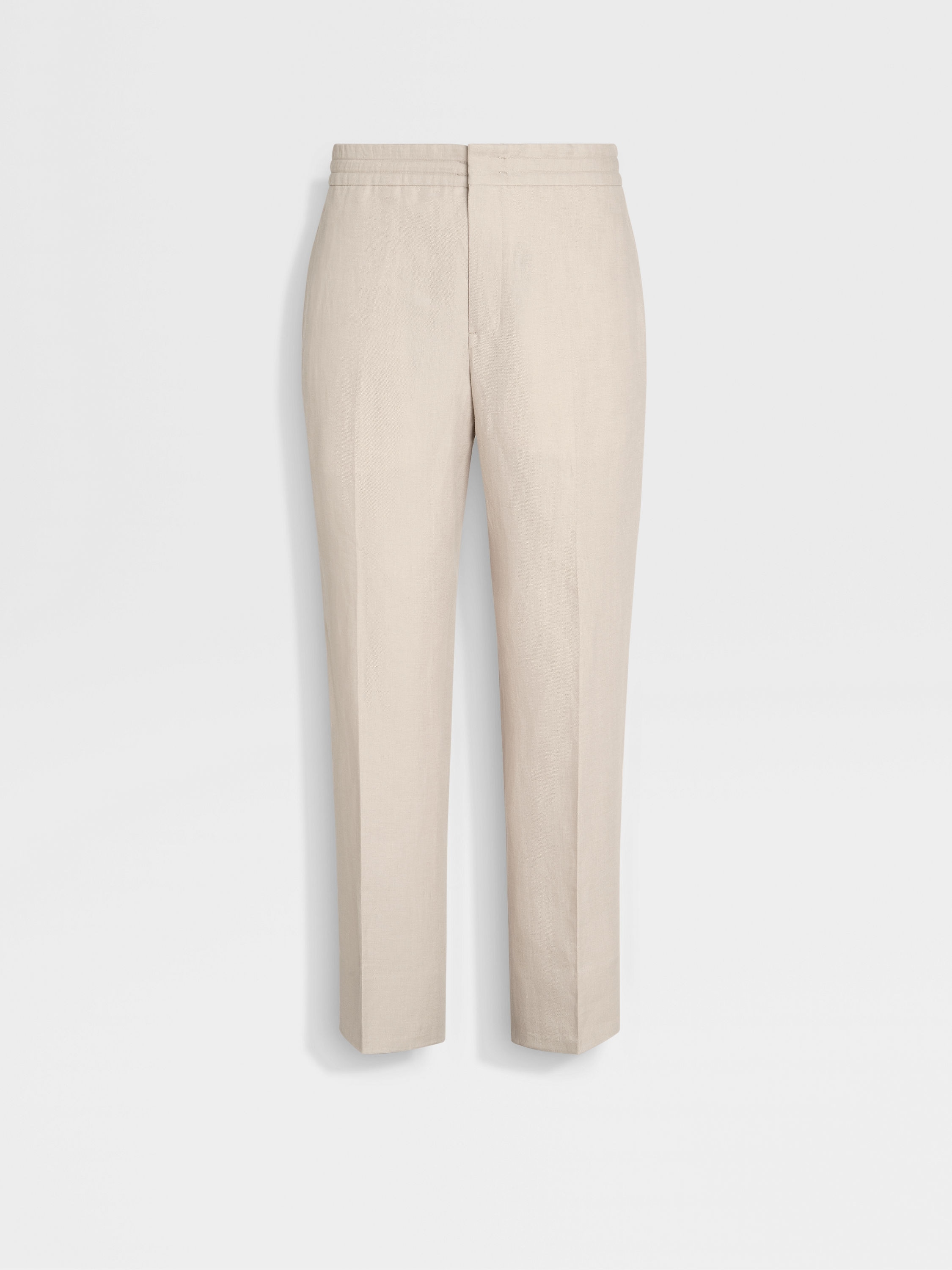 Light Beige Oasi Lino Pants SS24 30356742 | Zegna US