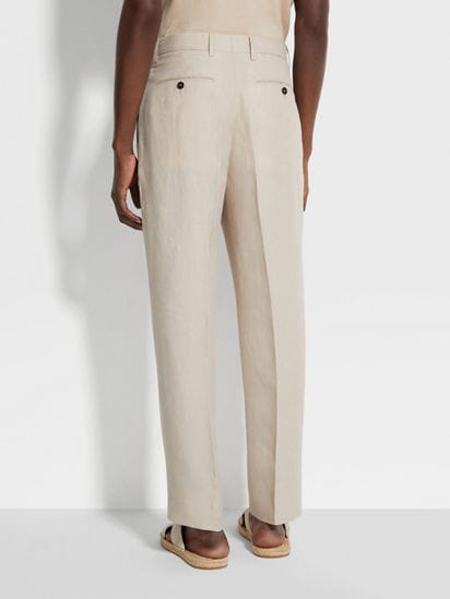 ライトベージュ Oasi Lino パンツ SS25 31045612 | Zegna JP