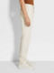 Off White Summer Chino Cotton and Linen Pants Product detail photo #2