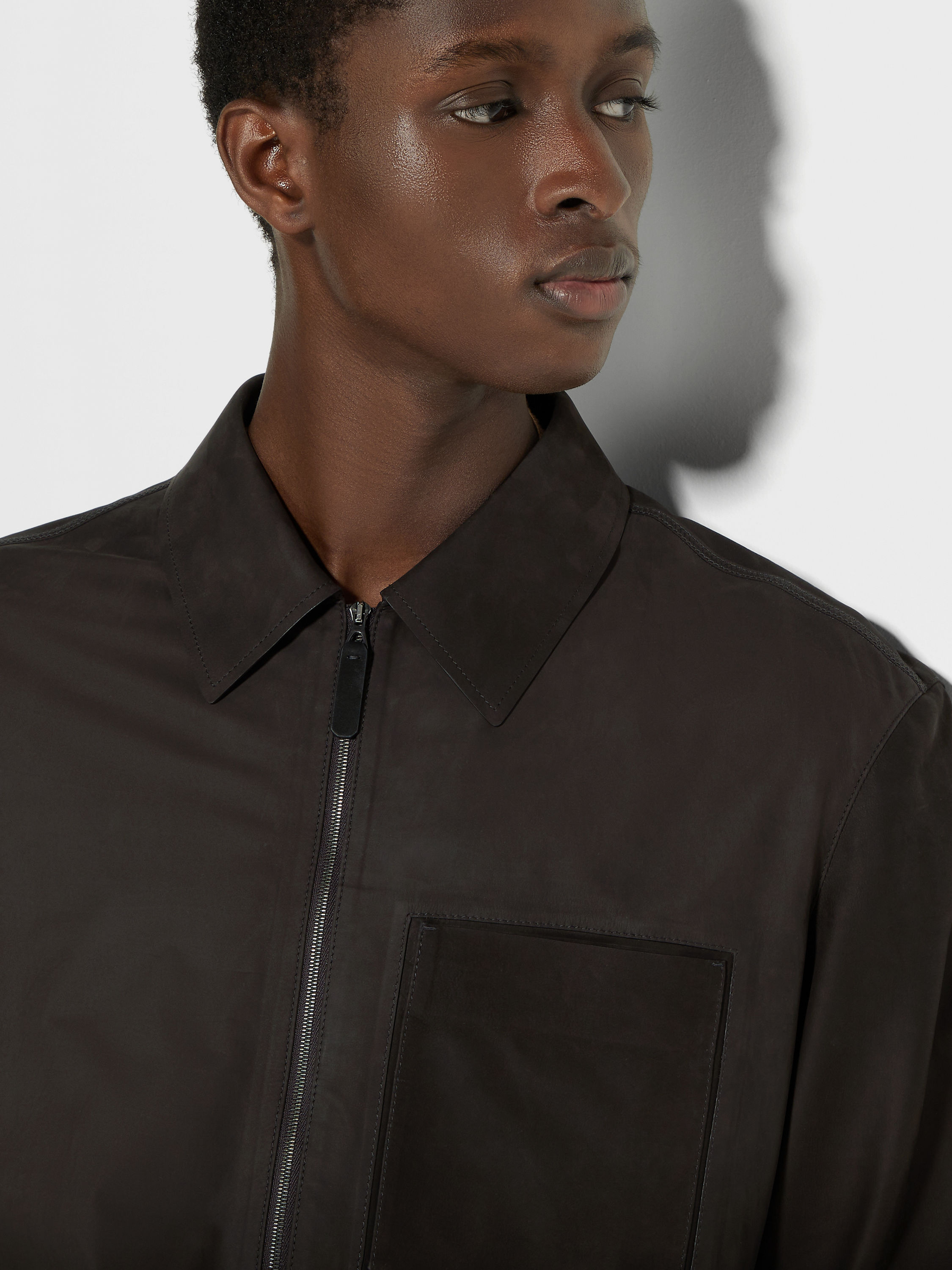 SECONDSKIN Nubuck Overshirt Product detail photo #2