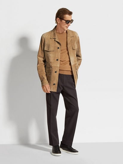 Field jacket suede hotsell