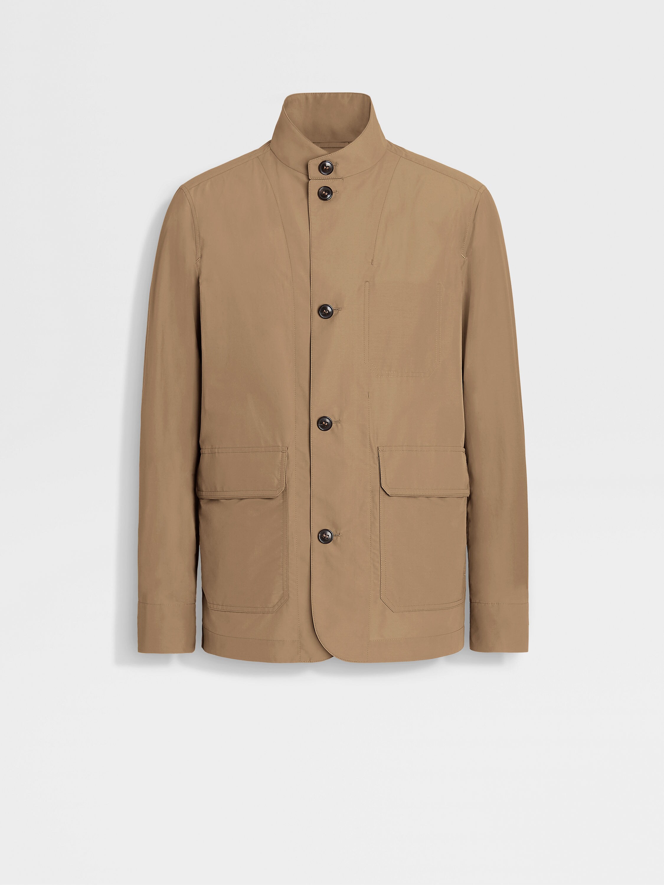 Wool-blend Jacket - Dark beige - Men