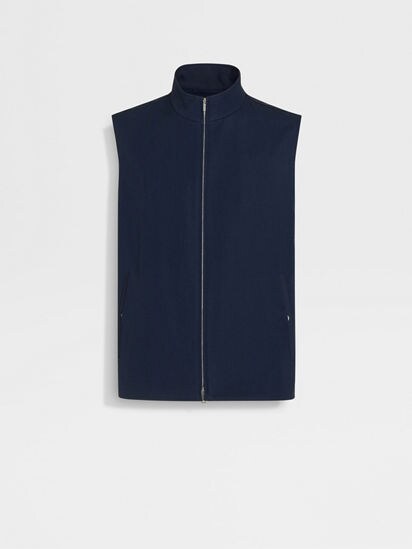 お気に入り SUBLATIONS Super140 .06【NAVY】 VEST WOOL ベスト