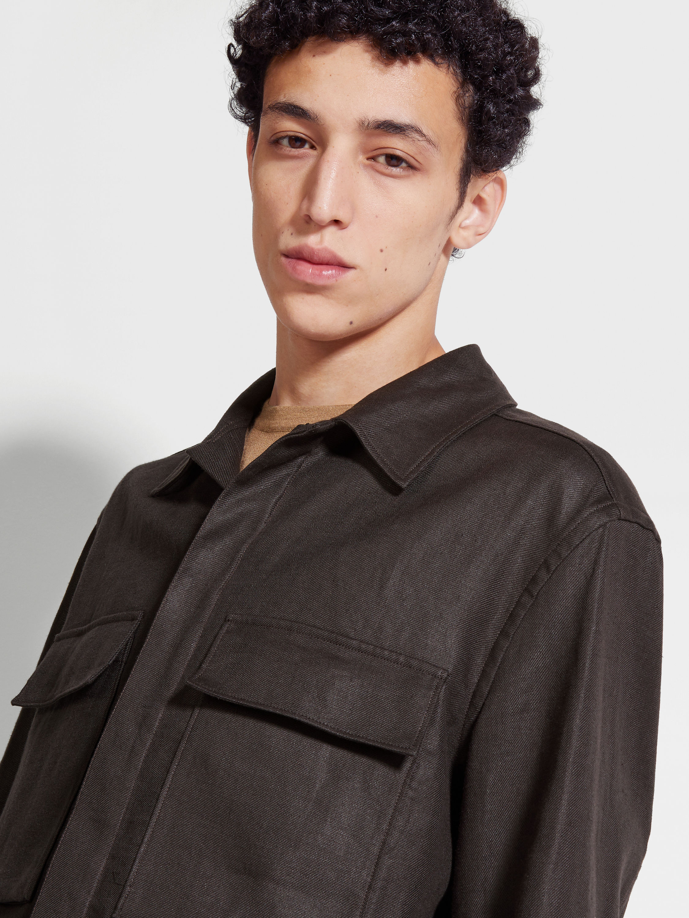 Oasi Lino Overshirt Product detail photo #2