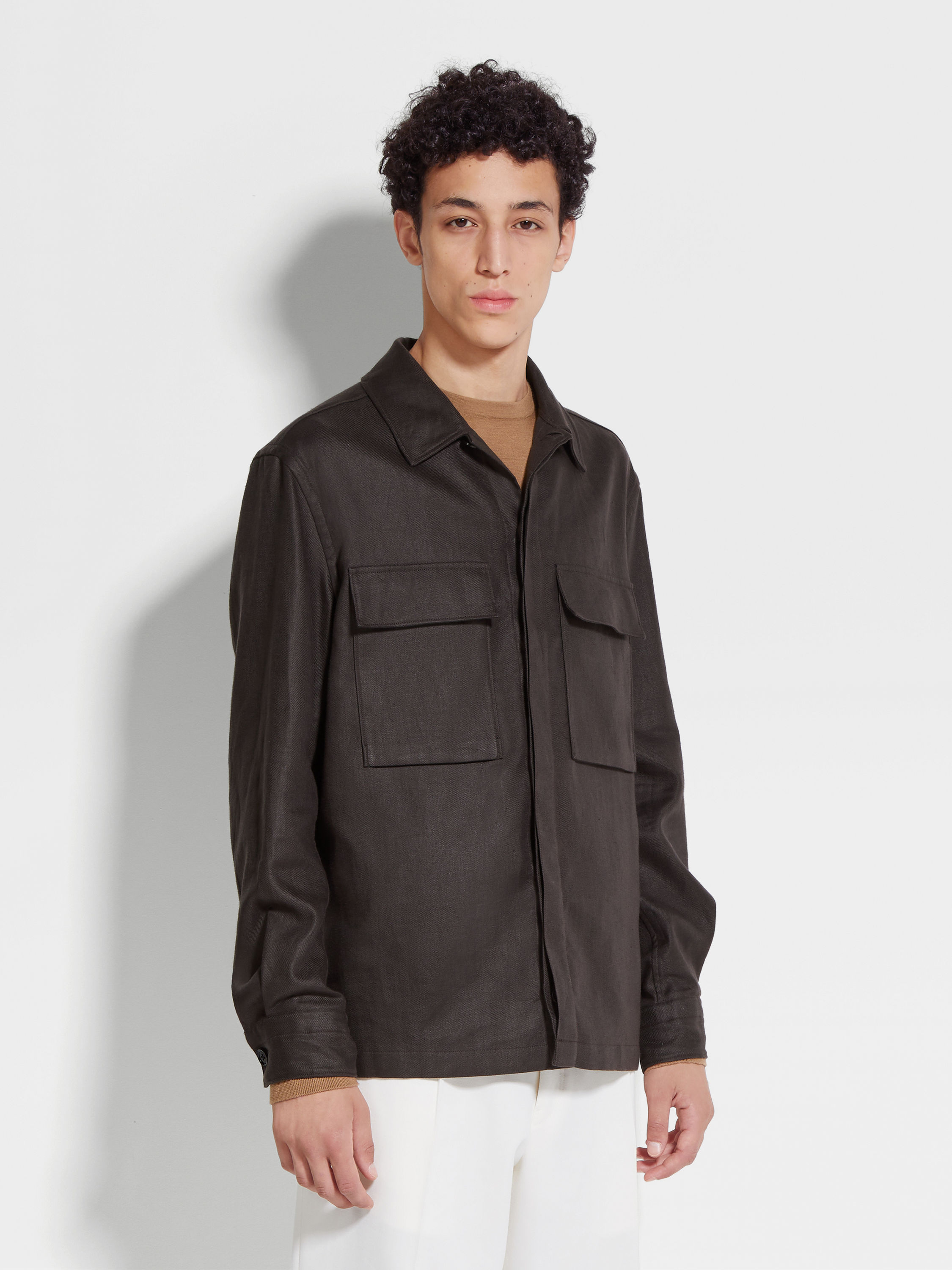 Oasi Lino Overshirt Product detail photo #3