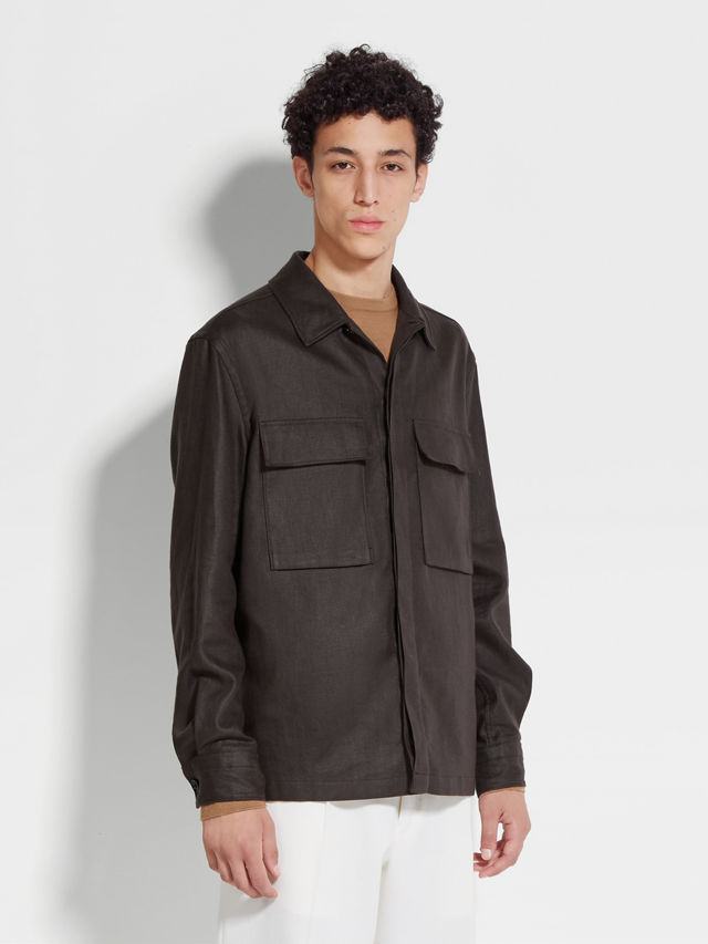 Oasi Lino Overshirt Product detail photo #3