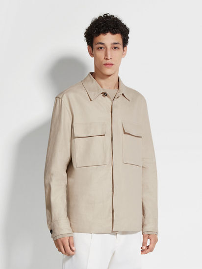 Oasi Linoオーバーシャツ SS25 29973378 | Zegna JP