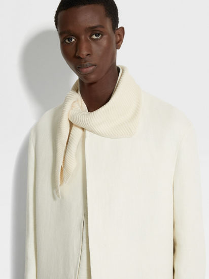 Off White Silk Scarf SS24 30121512 Zegna LT