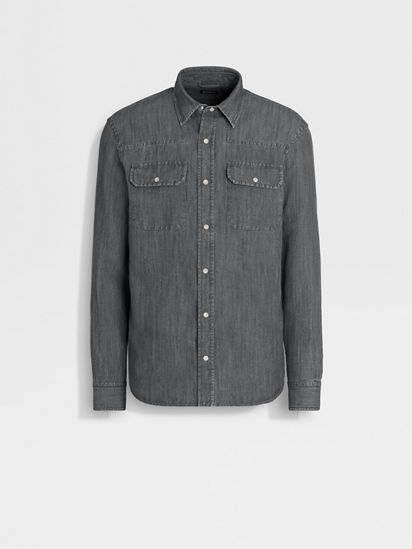 Dark grey best sale bleached shirt