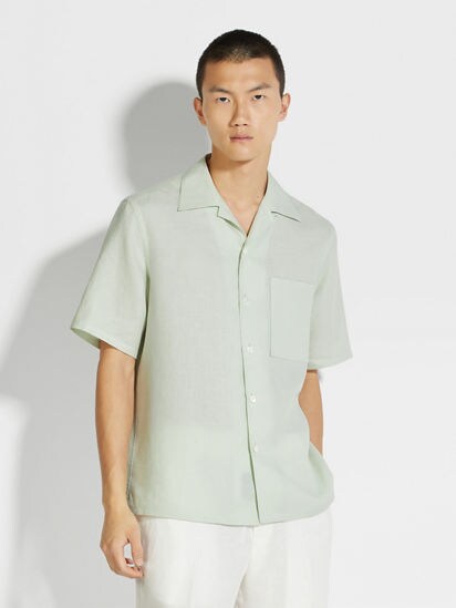 Oasi Lino Shirt SS25 30286833 | Zegna KR