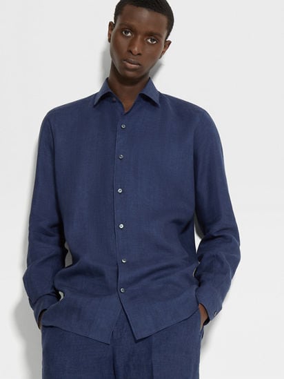Oasi Lino Shirt SS25 30221701 | Zegna US Oasi Lino Shirt SS25 30221701 | Zegna US