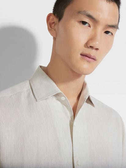 Oasi Lino Shirt SS25 30236227 | Zegna US