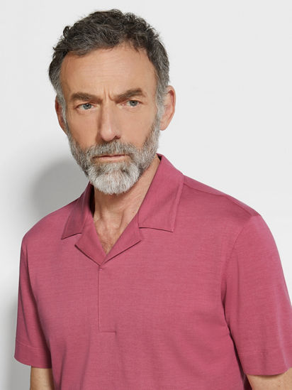 Fuchsia Silk and Cotton Piquet Polo Shirt FW24 32335855