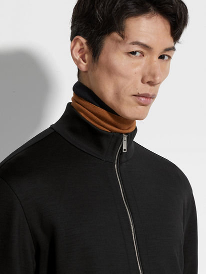 Black High Performance™ Wool Full Zip Sweatshirt FW24 Black High Performance™ Wool Full Zip Sweatshirt FW24