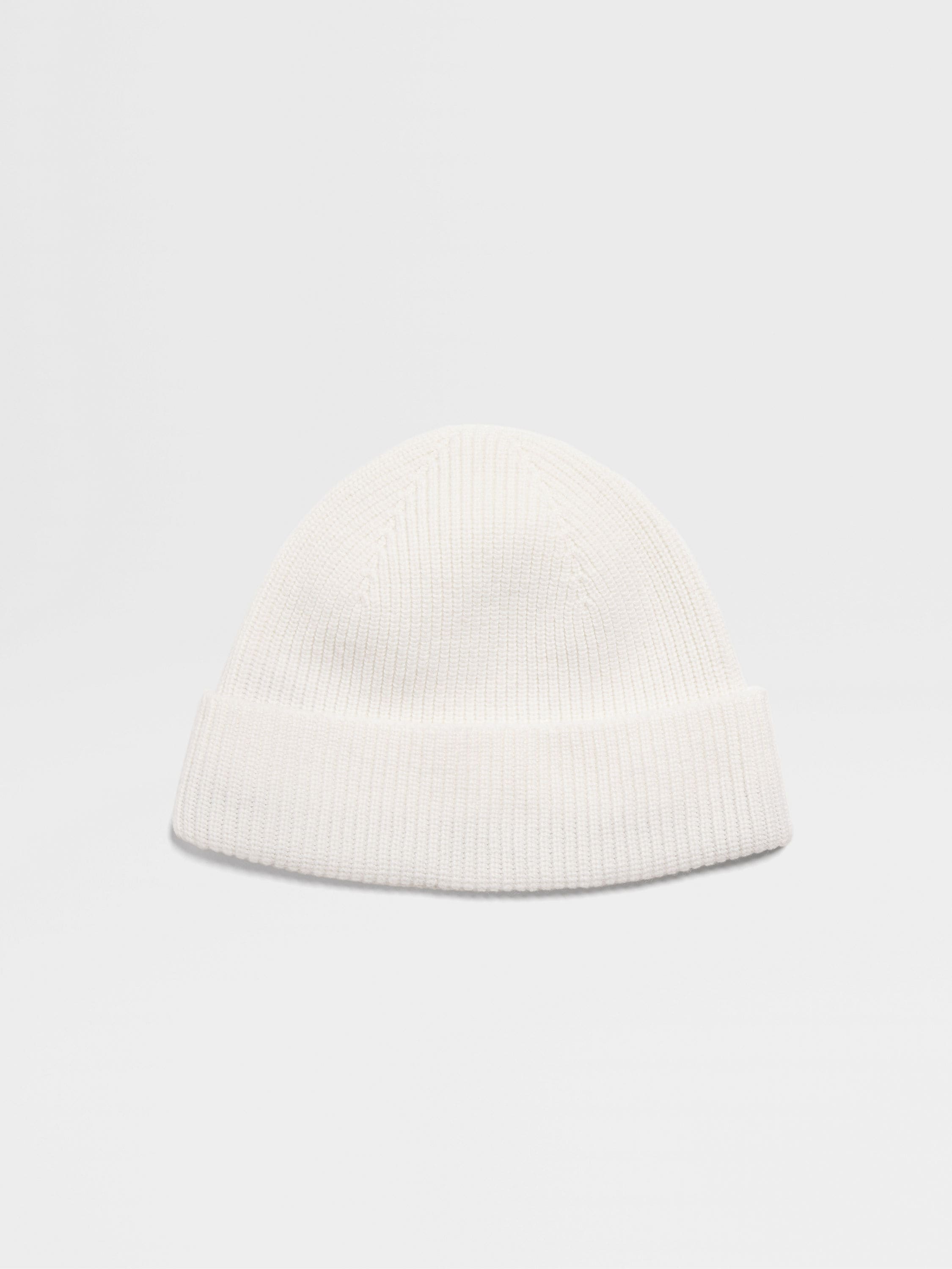 White Oasi Cashmere Beanie FW24 31886144 | Zegna ROW