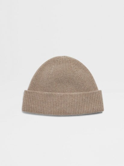 ライトトープ Oasi Cashmereビーニー FW25 31886263 | Zegna JP