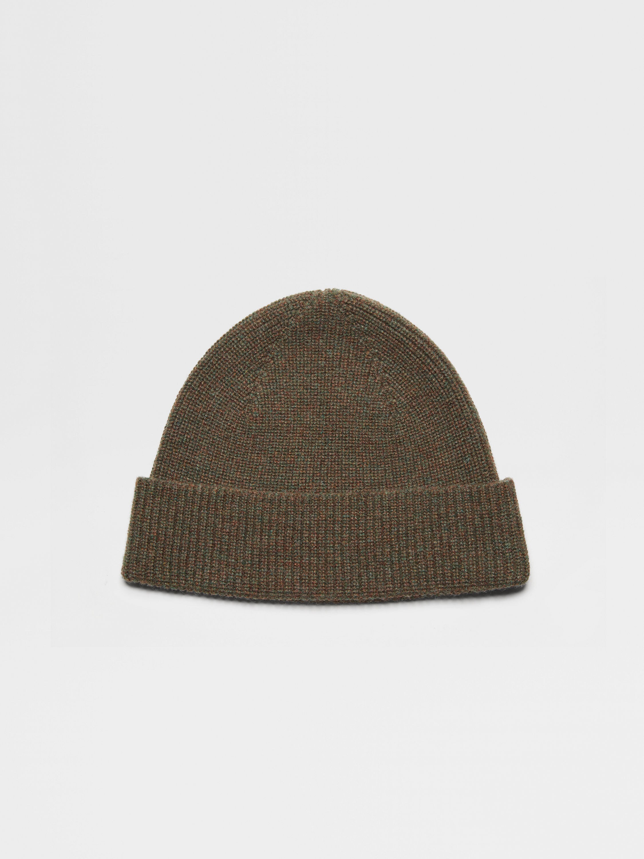 Army Green Multimélange Oasi Cashmere Beanie 