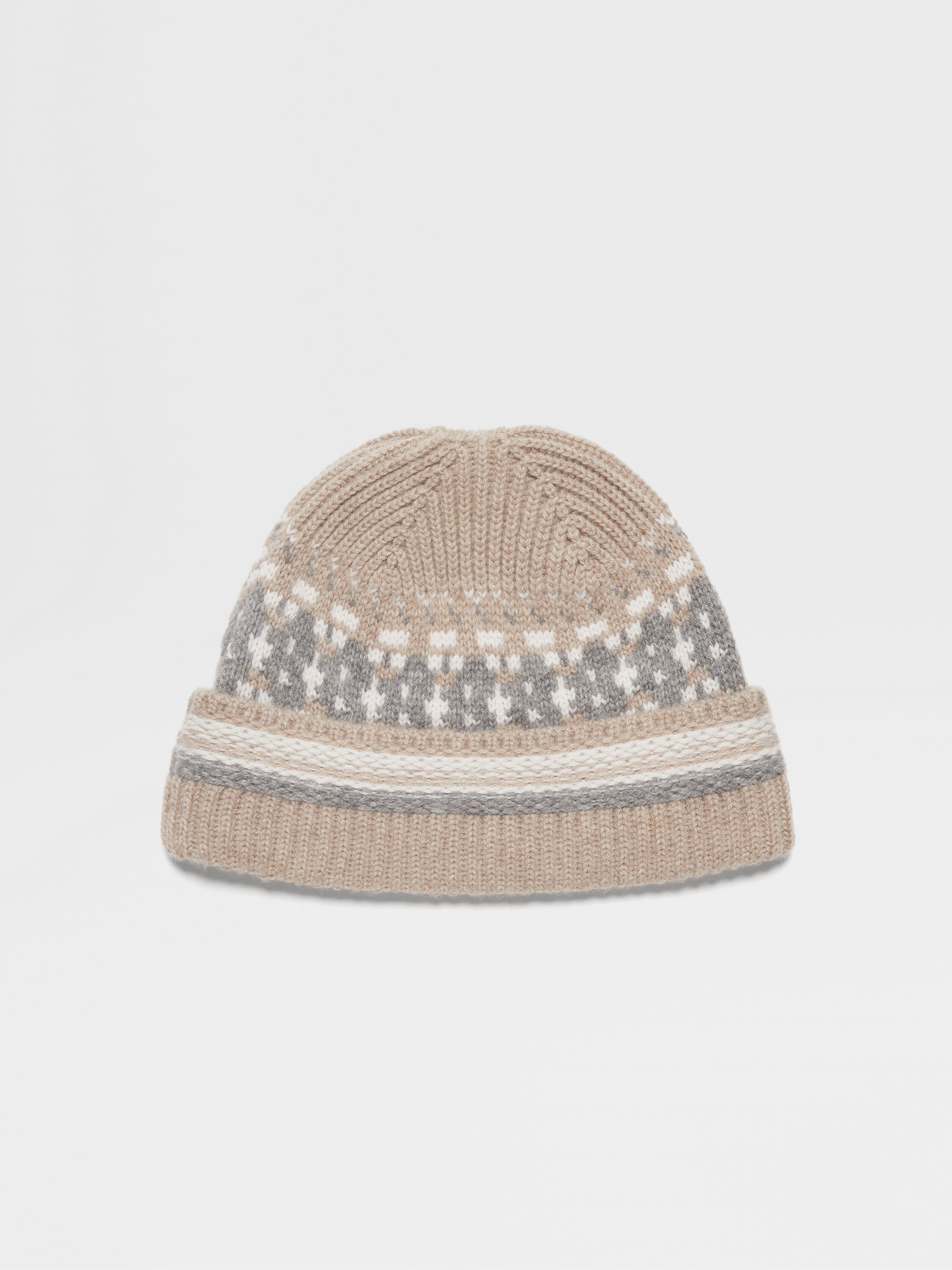 Light Taupe Oasi Cashmere Beanie 