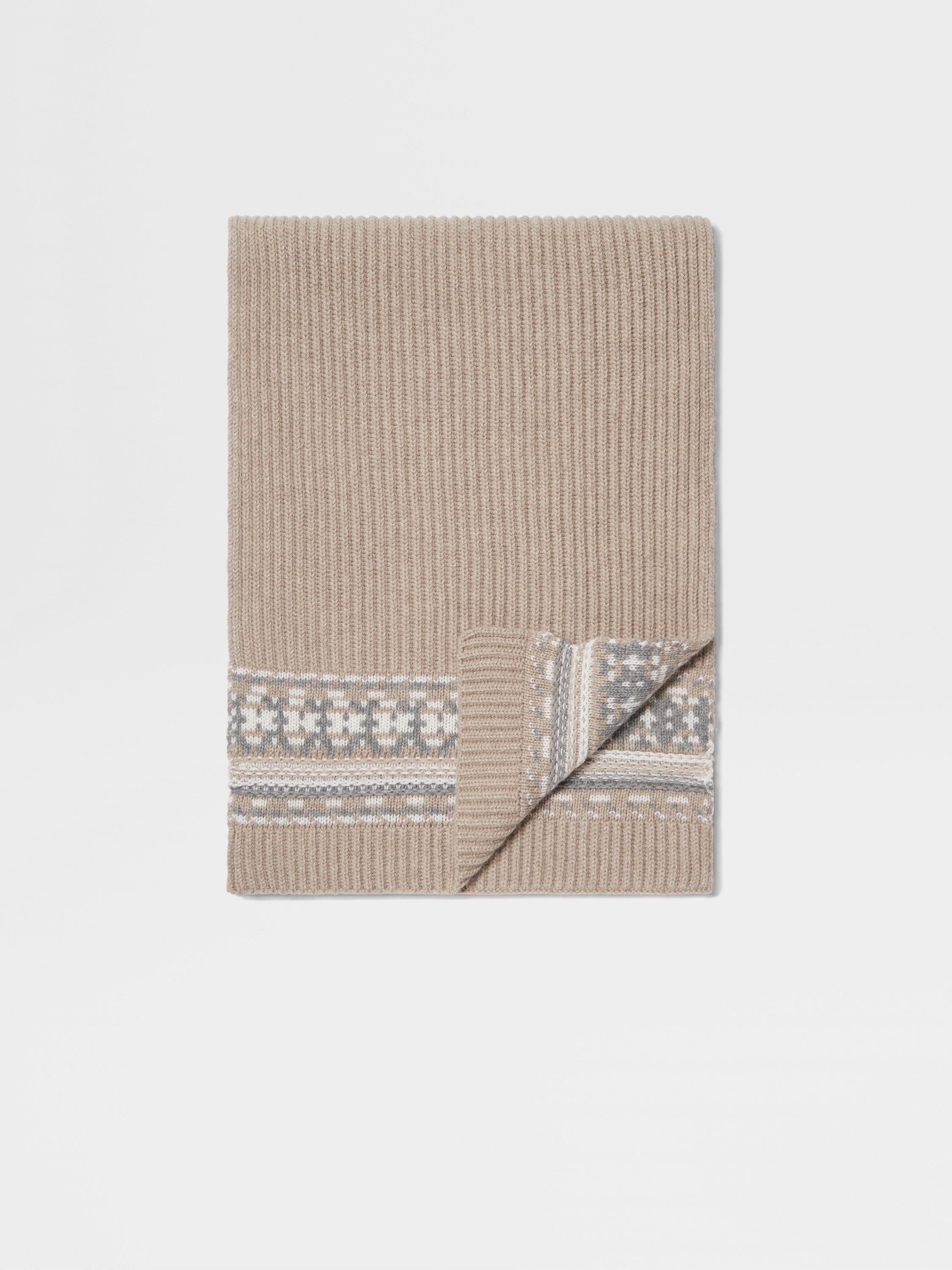 Light Taupe Oasi Cashmere Scarf