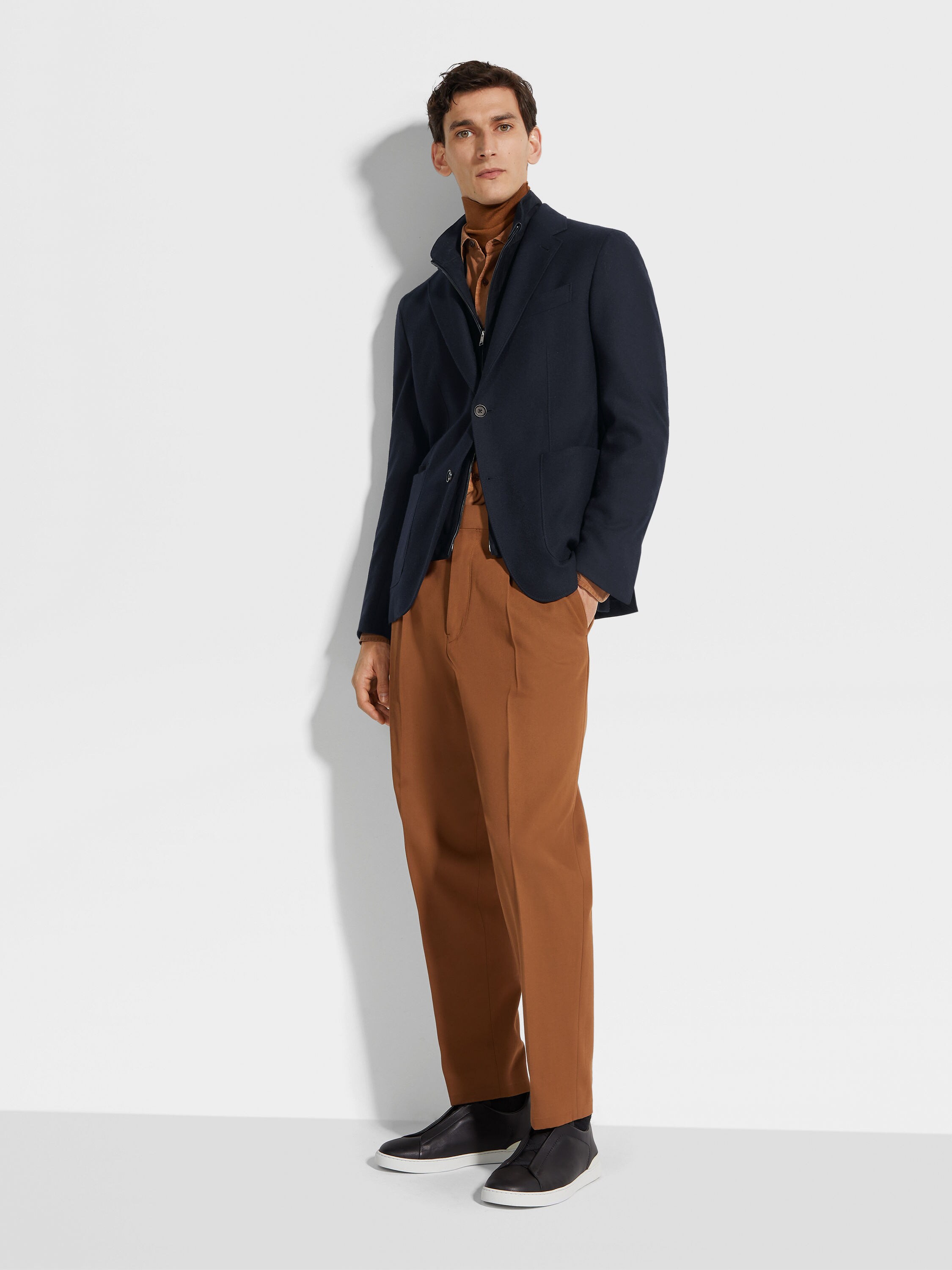 Navy Blue Trofeo™ Cashmere Jacket Product detail photo #1