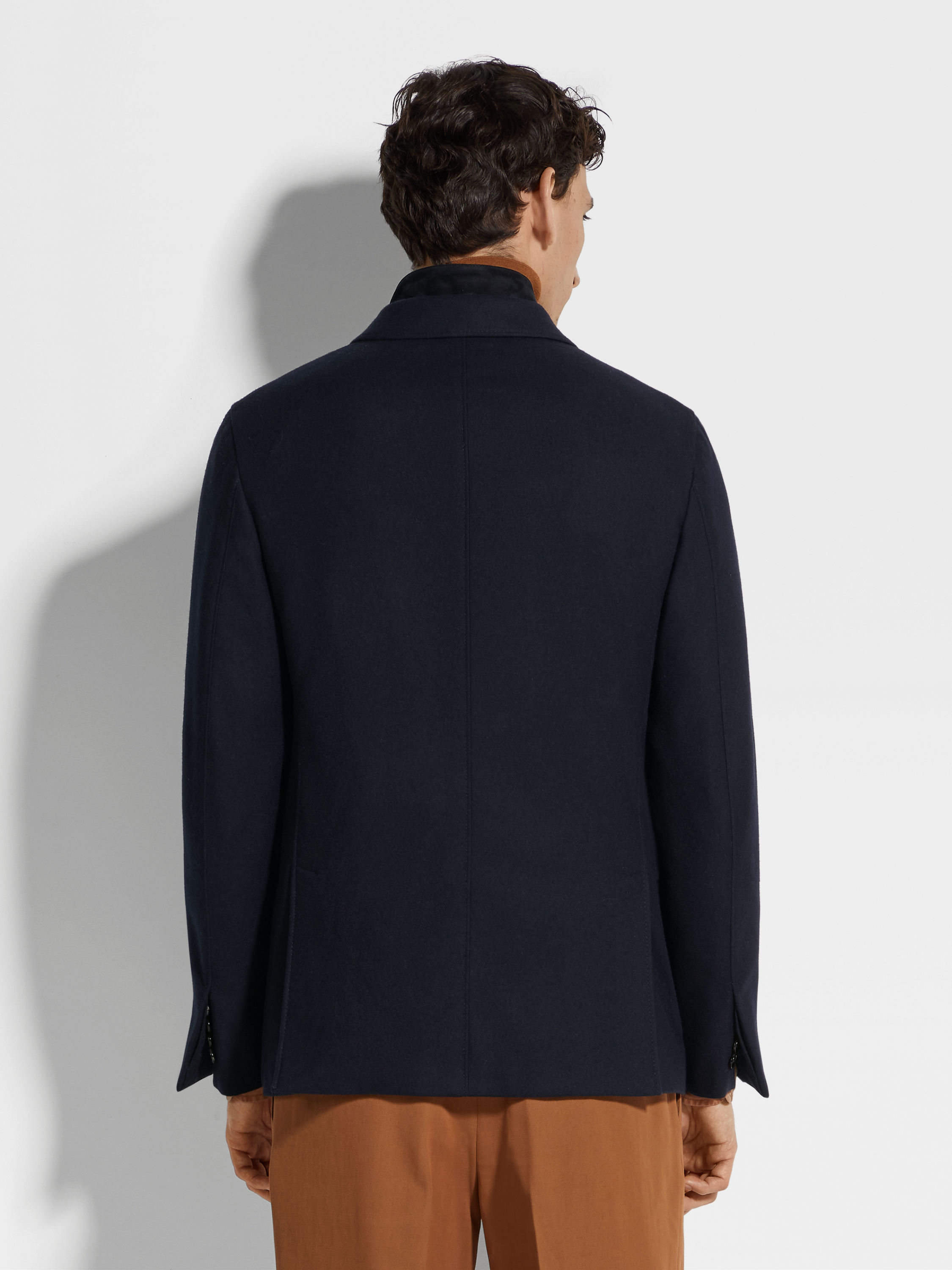 Navy Blue Trofeo™ Cashmere Jacket Product detail photo #4