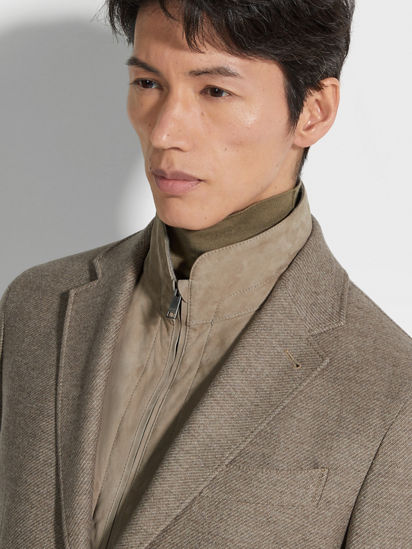 Light Taupe Trofeo™ Cashmere Jacket