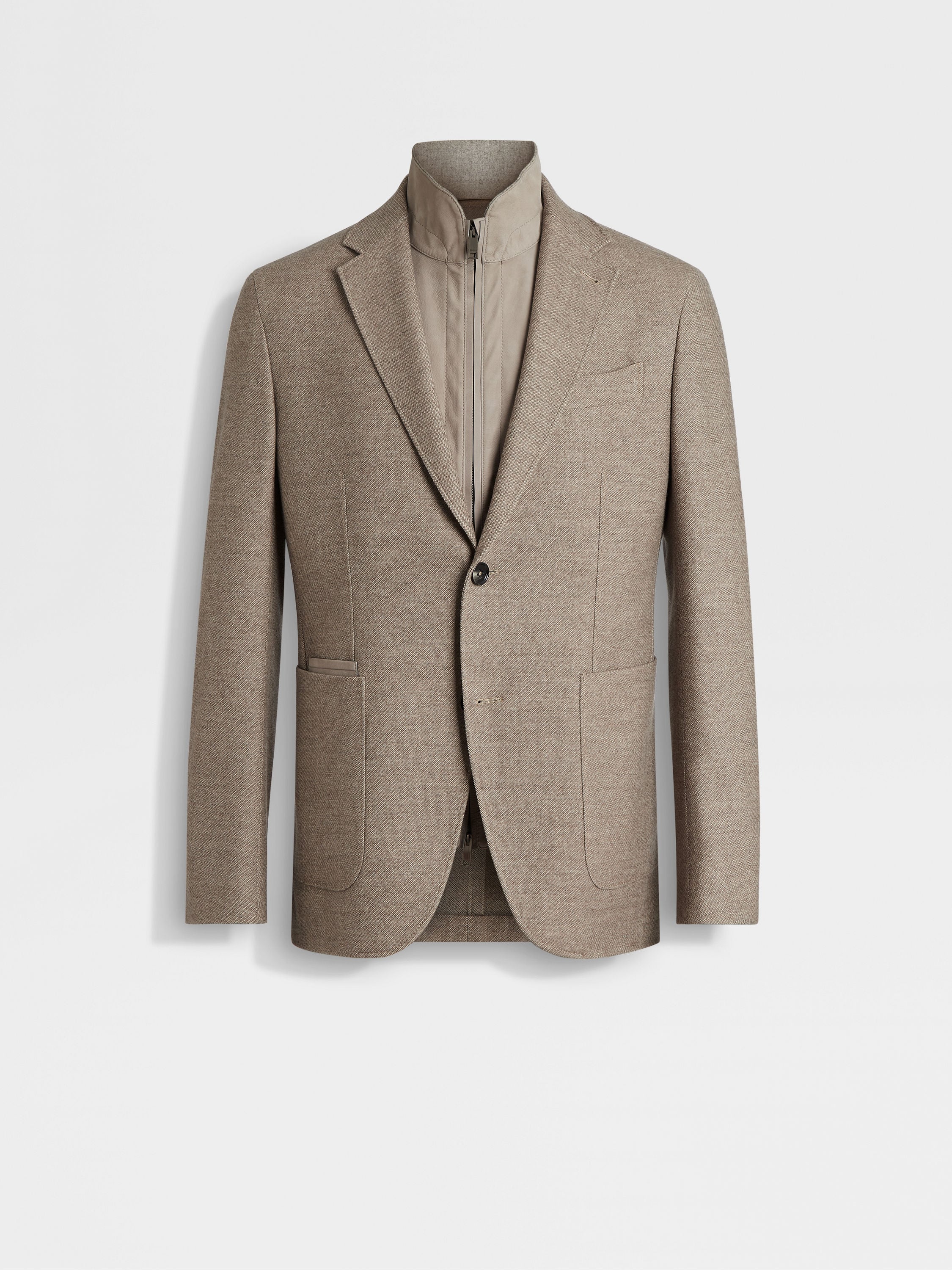 Light Taupe Trofeo™ Cashmere Jacket SS25 31905378 | Zegna US Light Taupe Trofeo™ Cashmere Jacket SS25 31905378 | Zegna US