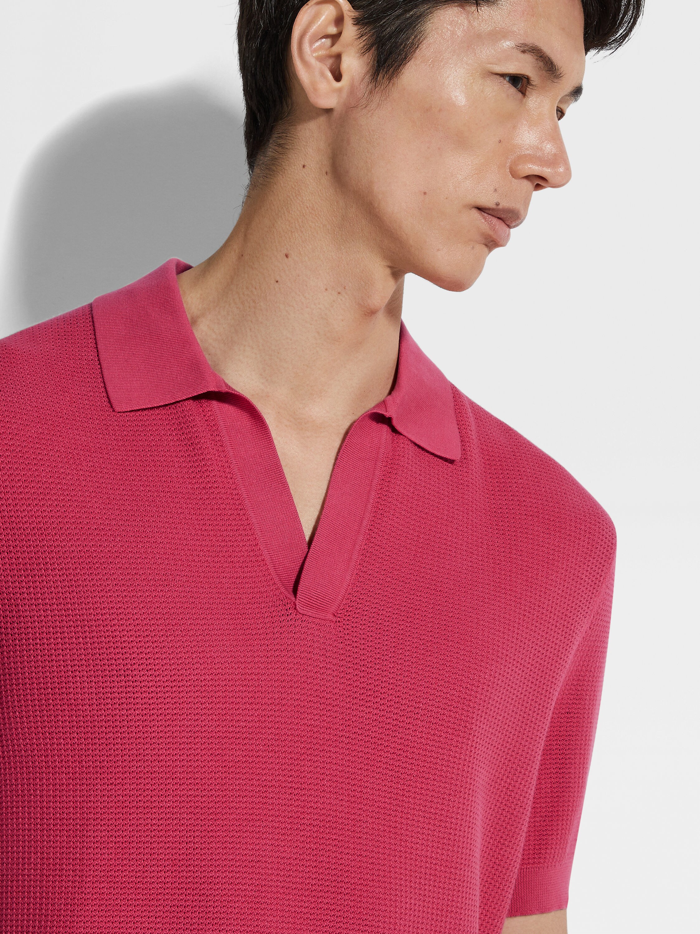 Fuchsia Premium Cotton Polo Shirt Product detail photo #1