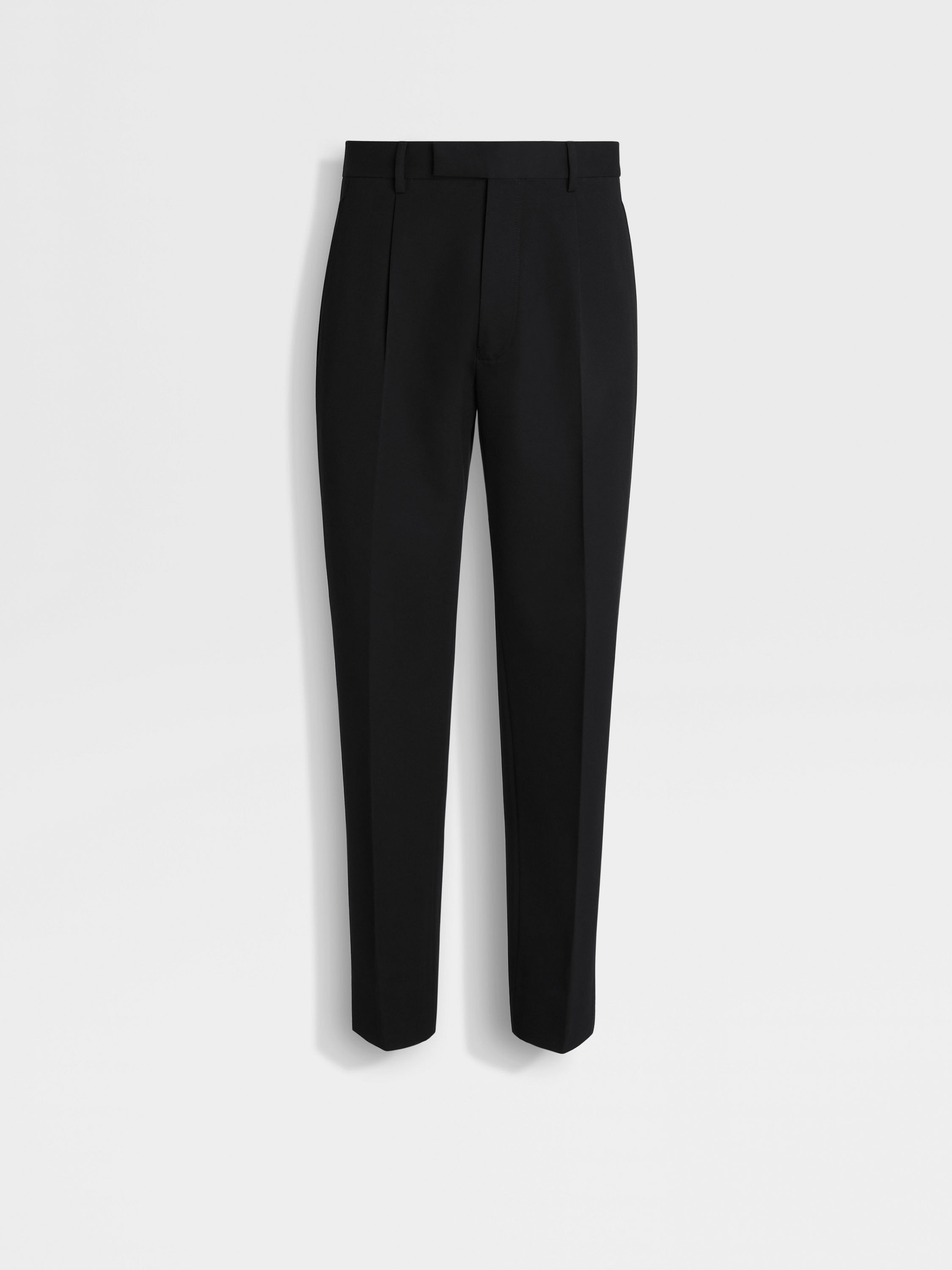 Black Cotton and Wool Pants SS25 31768310 | Zegna GB Black Cotton and Wool Pants SS25 31768310 | Zegna GB