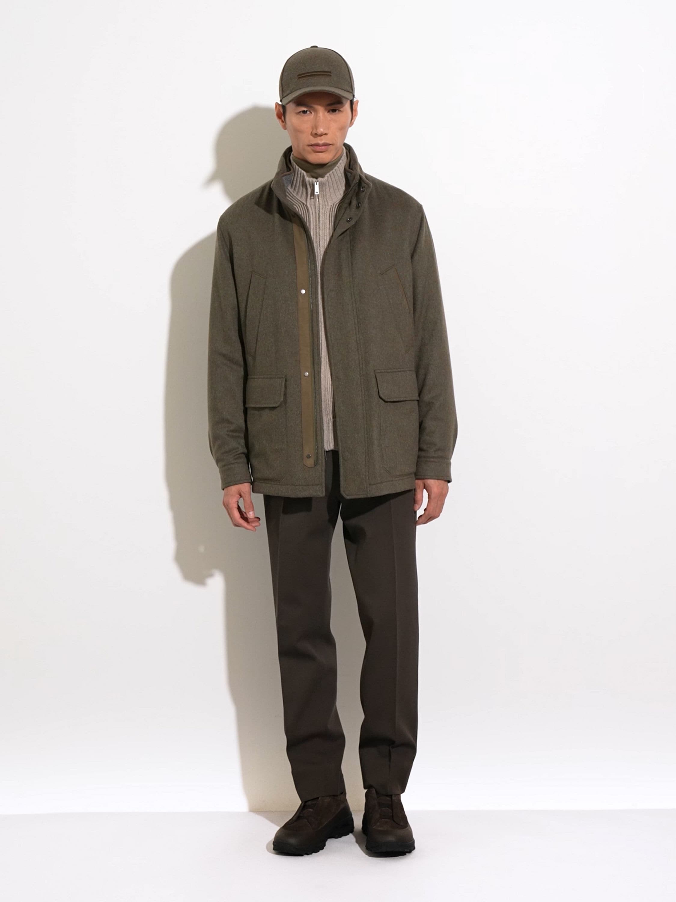 Dark Brown Cotton and Wool Pants FW24 31856940 | Zegna US Dark Brown Cotton and Wool Pants FW24 31856940 | Zegna US