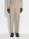 Light Taupe Cotton and Wool Pants Product detail photo #4