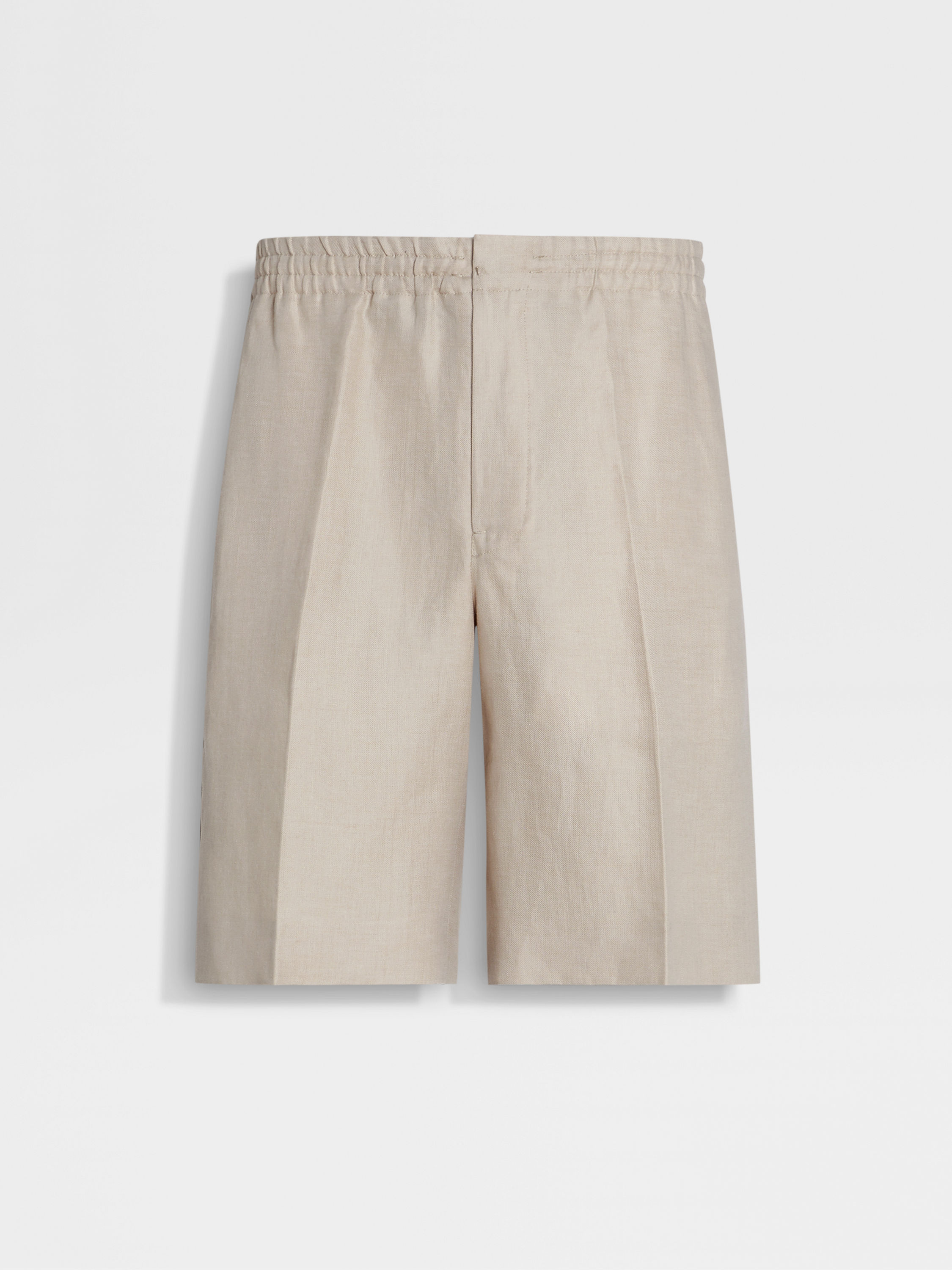 Pantalones Cortos en Oasi Lino Beige Claro Foto principal del producto