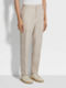 Light Beige Oasi Lino Pants Product detail photo #4