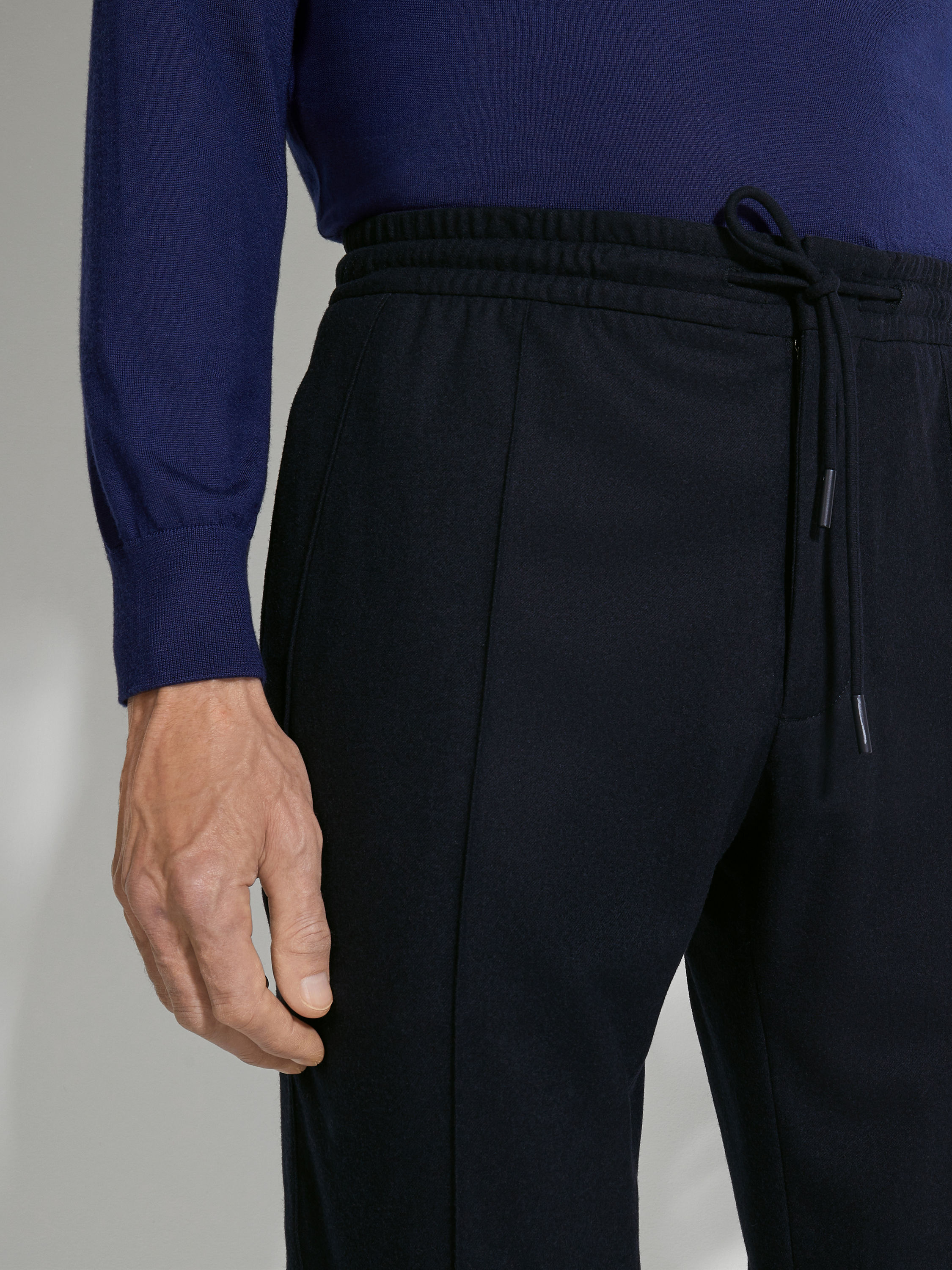 Navy Blue 15milmil15 Wool Joggers Product detail photo #1