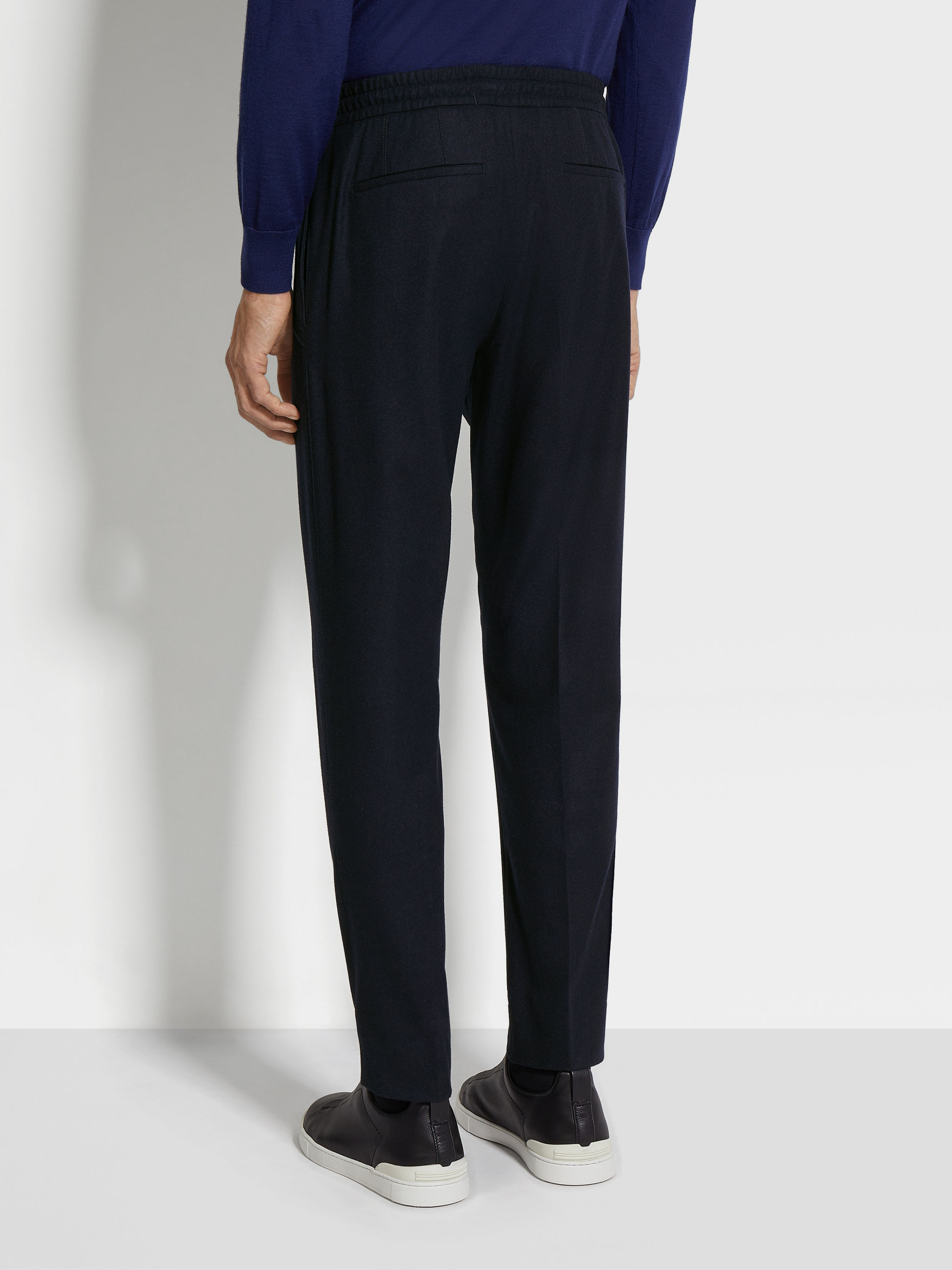 Navy Blue 15milmil15 Wool Joggers Product detail photo #4