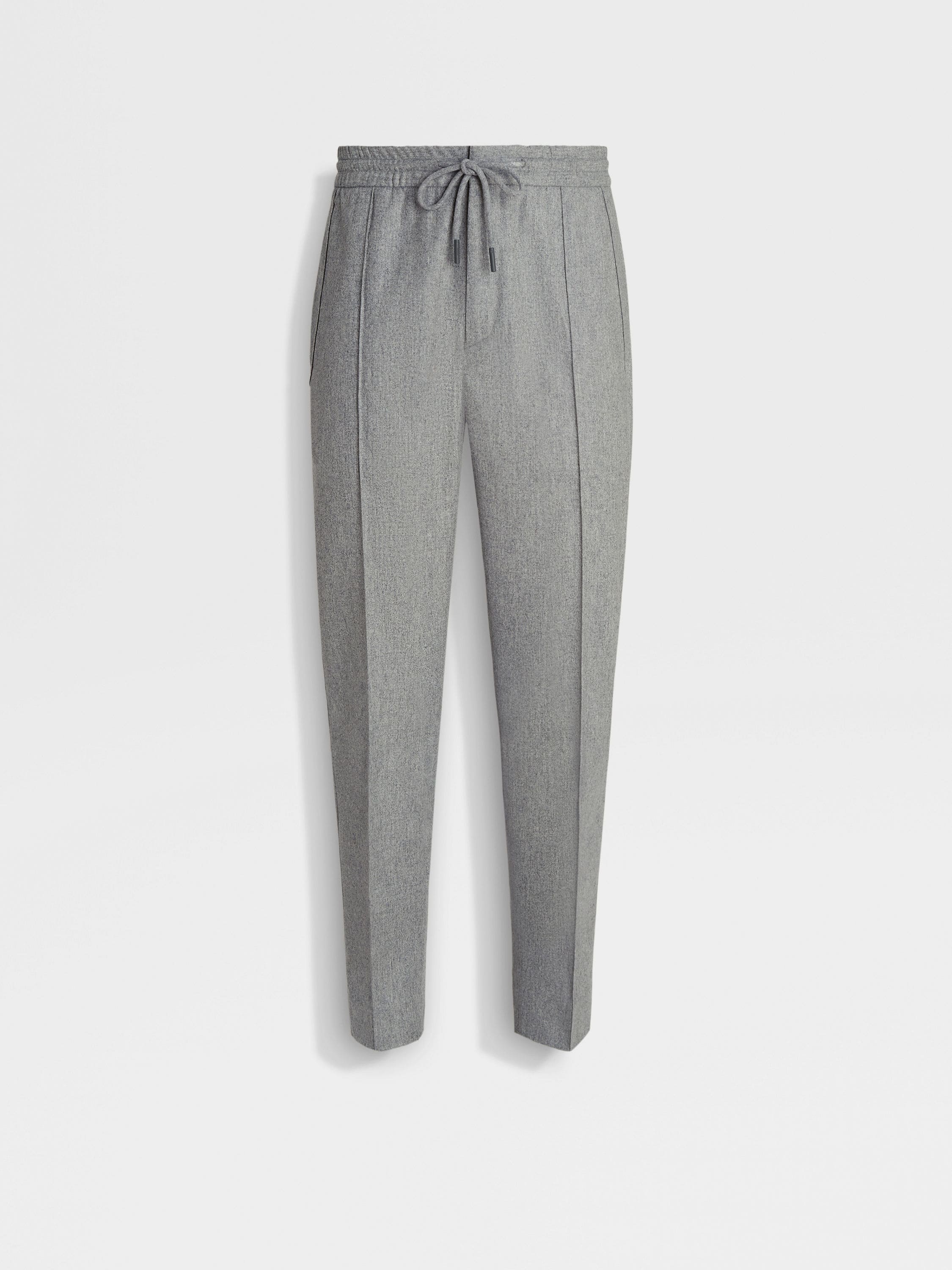 Grey Mélange 15milmil15 Wool Joggers FW25 31862480 | Zegna US Grey Mélange 15milmil15 Wool Joggers FW25 31862480 | Zegna US