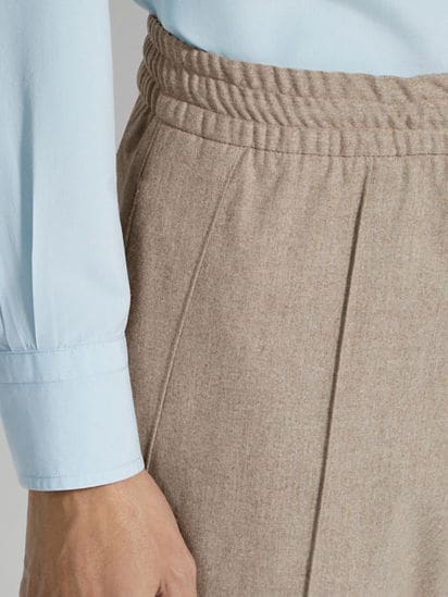 Light Taupe 15milmil15 Wool Joggers SS25 31862476 | Zegna US Light Taupe 15milmil15 Wool Joggers SS25 31862476 | Zegna US