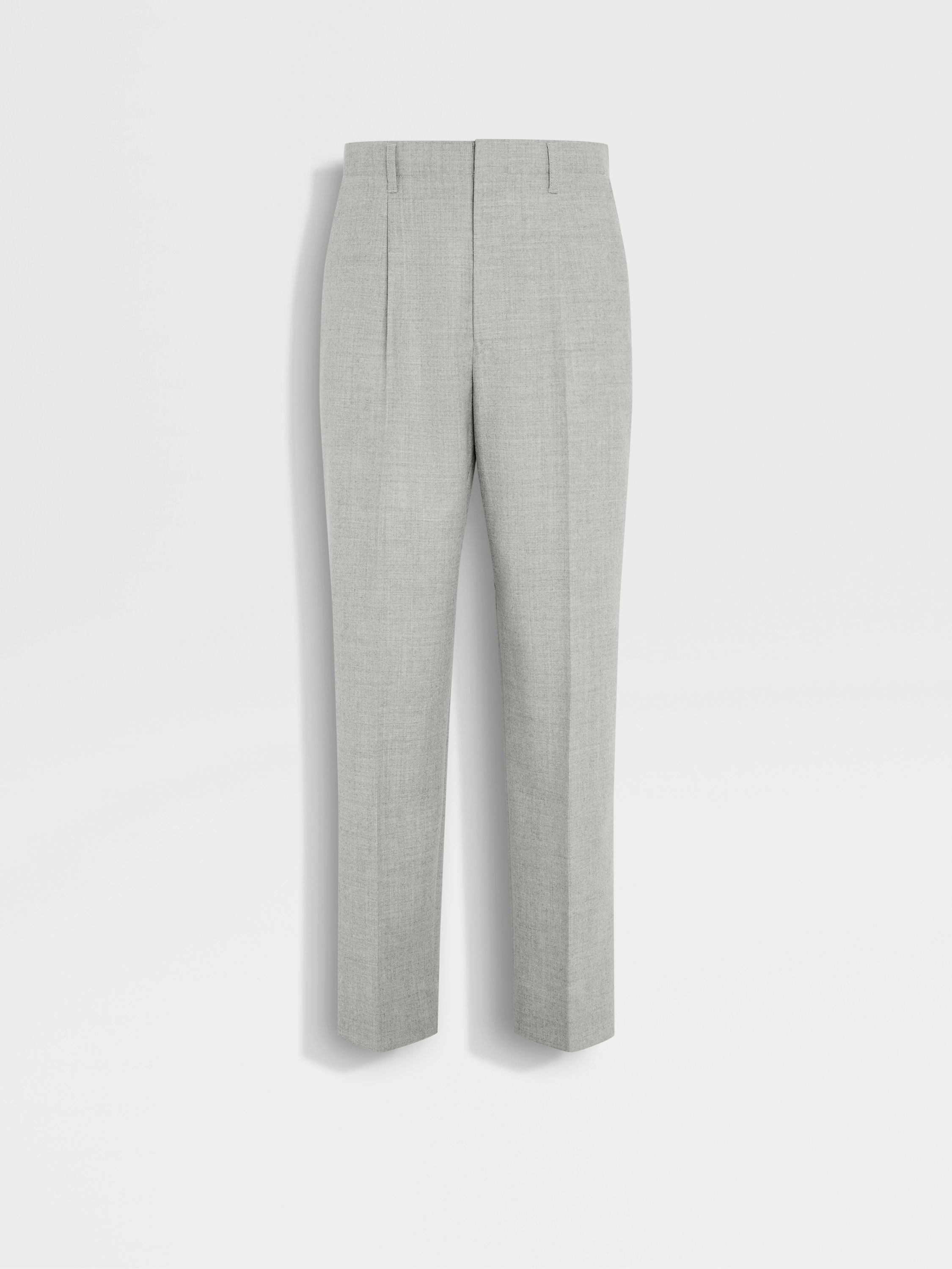 Grey Mélange Wool Pants FW24 31862535 | Zegna JP Grey Mélange Wool Pants FW24 31862535 | Zegna JP