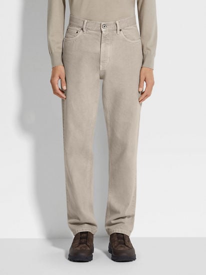 淺灰褐色Roccia 棉質牛仔褲FW25 31859263 | Zegna HK 淺灰褐色Roccia 棉質牛仔褲FW25 31859263 | Zegna HK