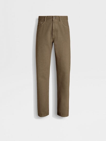 카키 코튼 Roccia 진 FW24 31859264 | Zegna KR