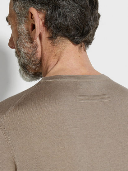 Light Taupe Cashseta Crewneck FW24 31836196 | Zegna US