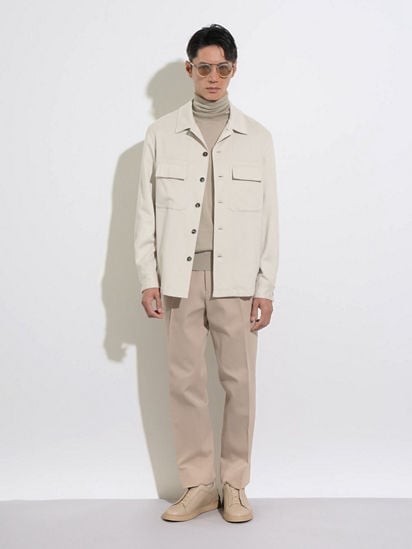 Light Taupe Cashseta Turtleneck FW24 31840672 | Zegna US Light Taupe Cashseta Turtleneck FW24 31840672 | Zegna US