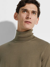 Dark Brown Cotton and Wool Pants FW24 31856940 | Zegna US