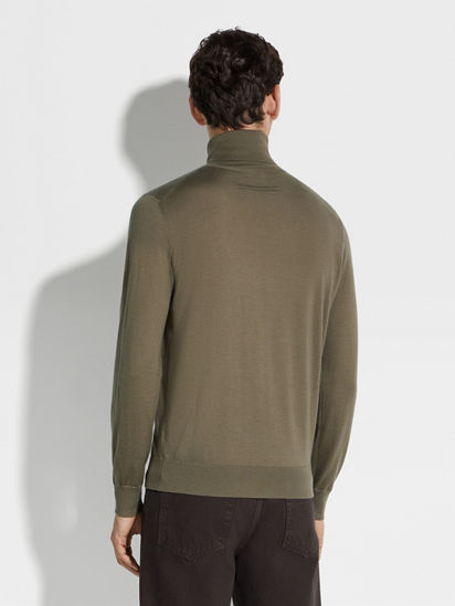 カーキ Cashsetaタートルネック FW24 31693186 | Zegna JP カーキ Cashsetaタートルネック FW24 31693186 | Zegna JP