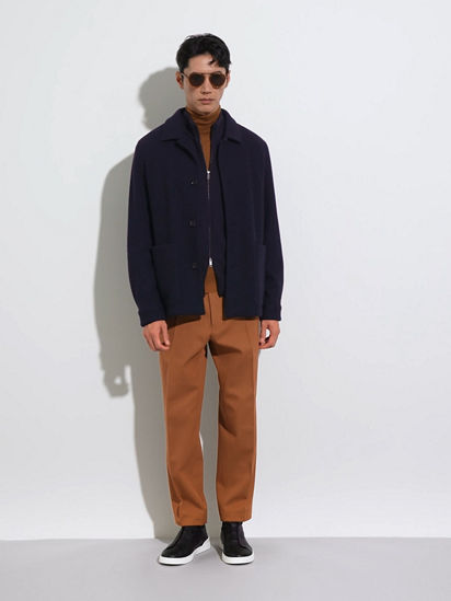 Navy Blue Cashseta Full Zip Cardigan FW25 31835270 | Zegna NL Navy Blue Cashseta Full Zip Cardigan FW25 31835270 | Zegna NL