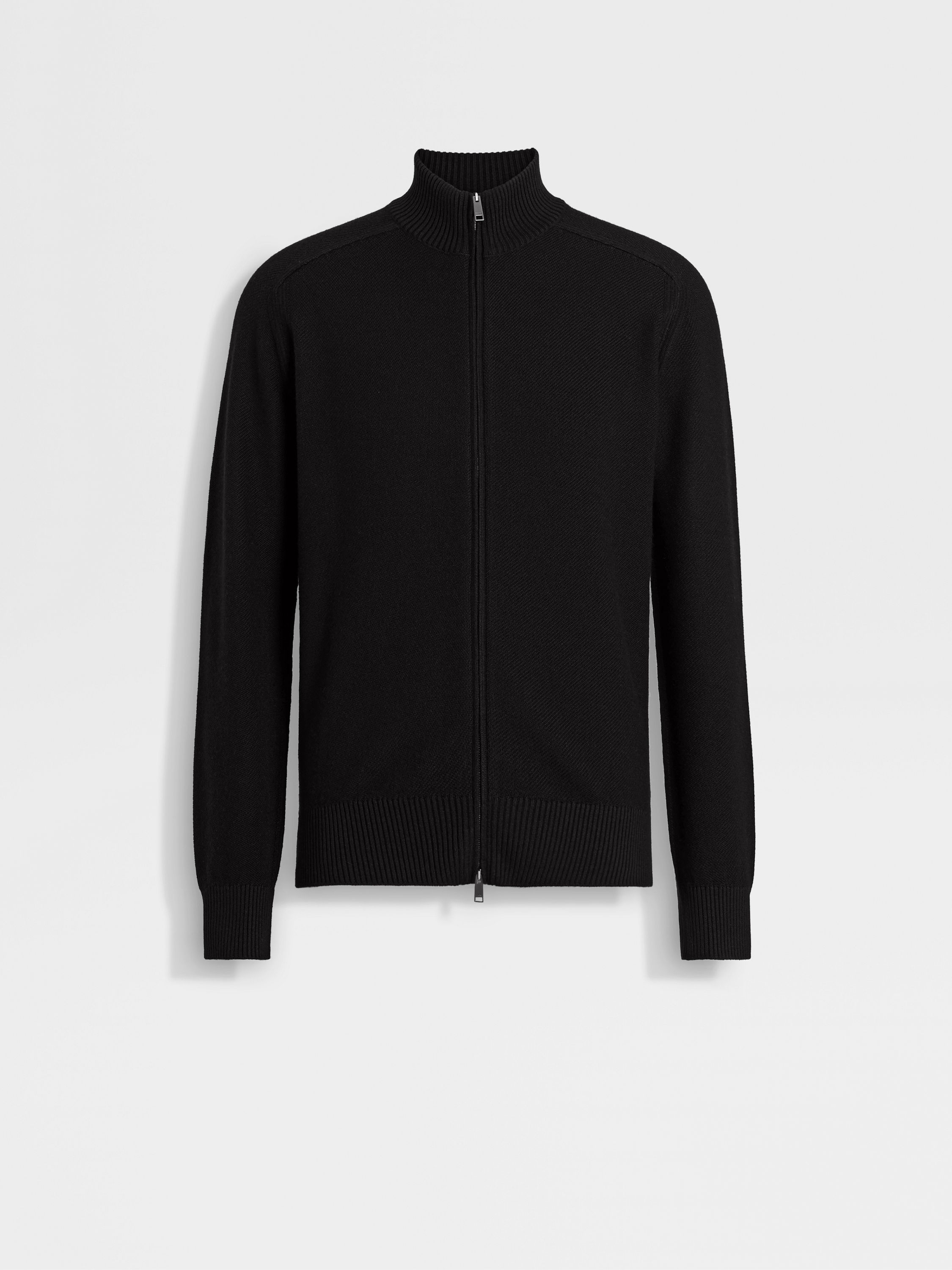 Black Cashseta Full Zip Cardigan FW25 31835286 | Zegna US Black Cashseta Full Zip Cardigan FW25 31835286 | Zegna US